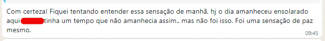 imagem com print de depoimento de uma sessão de terapia multidimensional